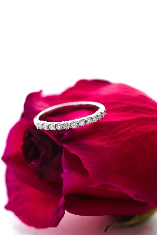 Anna - The 11 Round Moissanite Half Eternity Ring