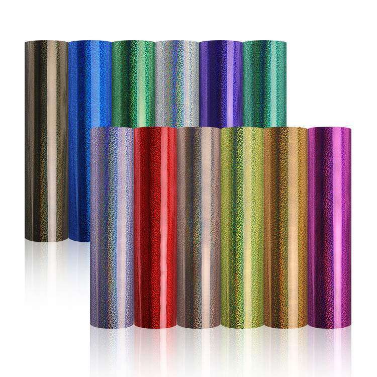 Holographic Sparkle self adhesive craft sticker vinyl - Silver