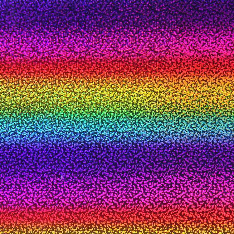 Holographic Rainbow Adhesive Craft Sticker Vinyl Sparkle Dot