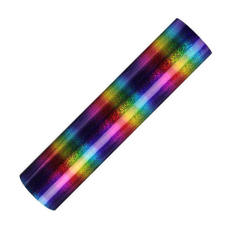 Holographic Rainbow Adhesive Craft Sticker Vinyl Sparkle Dot