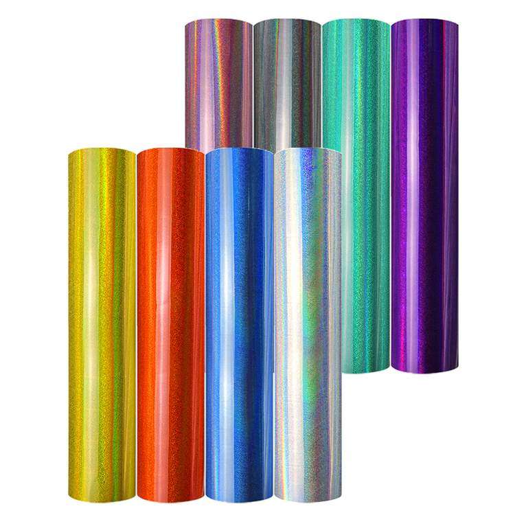 Holographic Shimmer self adhesive craft sticker vinyl- Blue