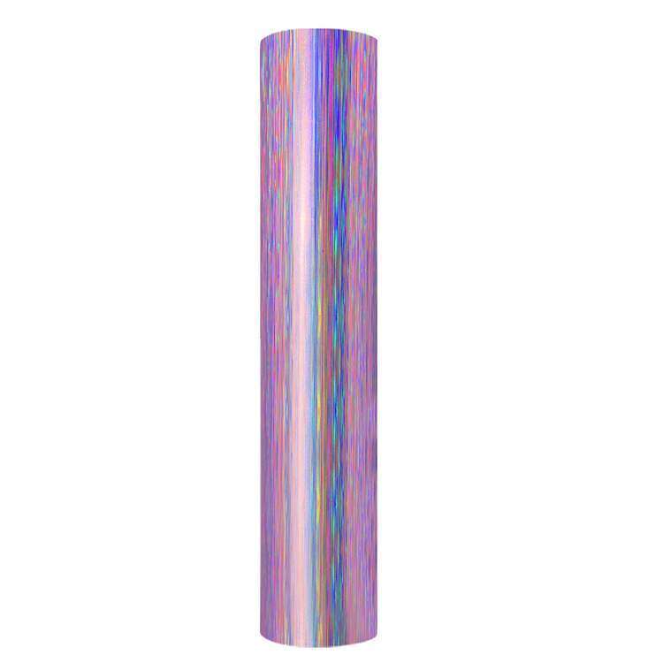Holographic Brushed self adhesive craft sticker vinyl - Purple Pink