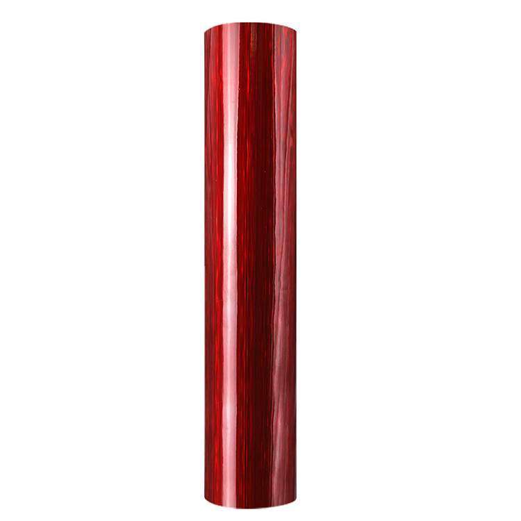 Holographic Brushed self adhesive craft sticker vinyl Red