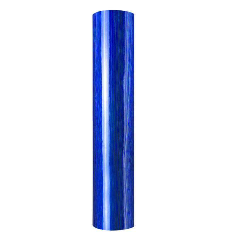 Holographic Brushed self adhesive craft sticker vinyl Blue