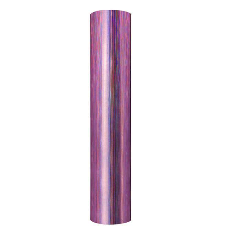 Holographic Brushed self adhesive craft sticker vinyl - Purple