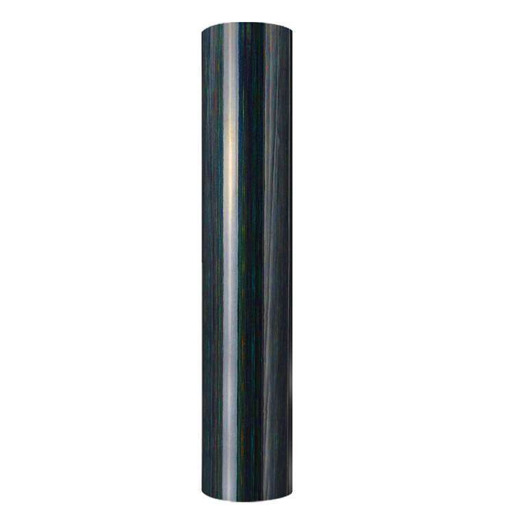 Holographic Brushed self adhesive craft sticker vinyl- Black