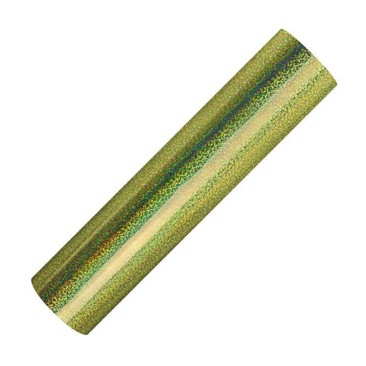 Holographic Sparkle self adhesive craft sticker vinyl - Gold