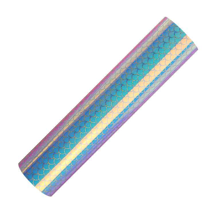Holographic Semi-Clear opal adhesive craft vinyl -Mermaid