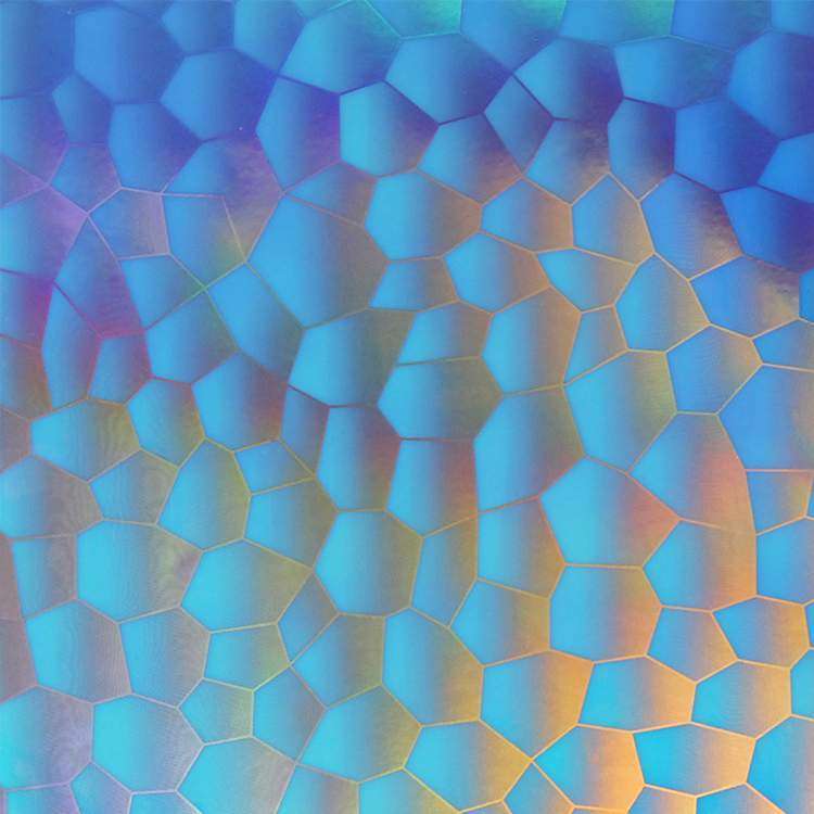 Holographic Semi-Clear opal adhesive craft vinyl - Water Cube