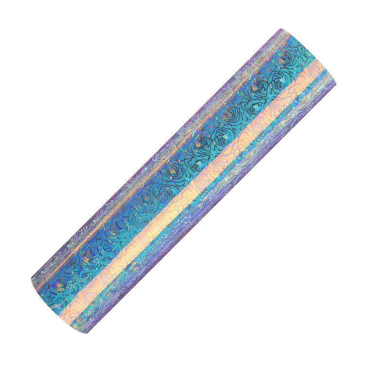 Holographic Semi-Clear opal adhesive craft- Vinyl Rose