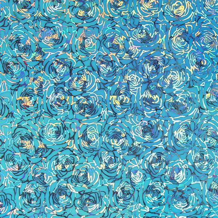 Holographic Semi-Clear opal adhesive craft- Vinyl Rose