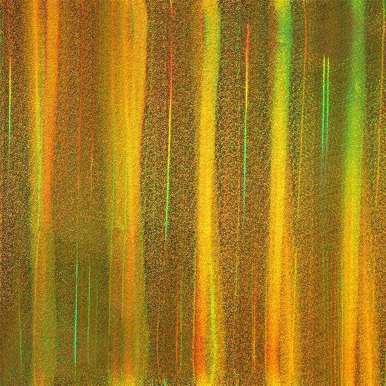 Holographic Shimmer self adhesive craft sticker vinyl - Gold