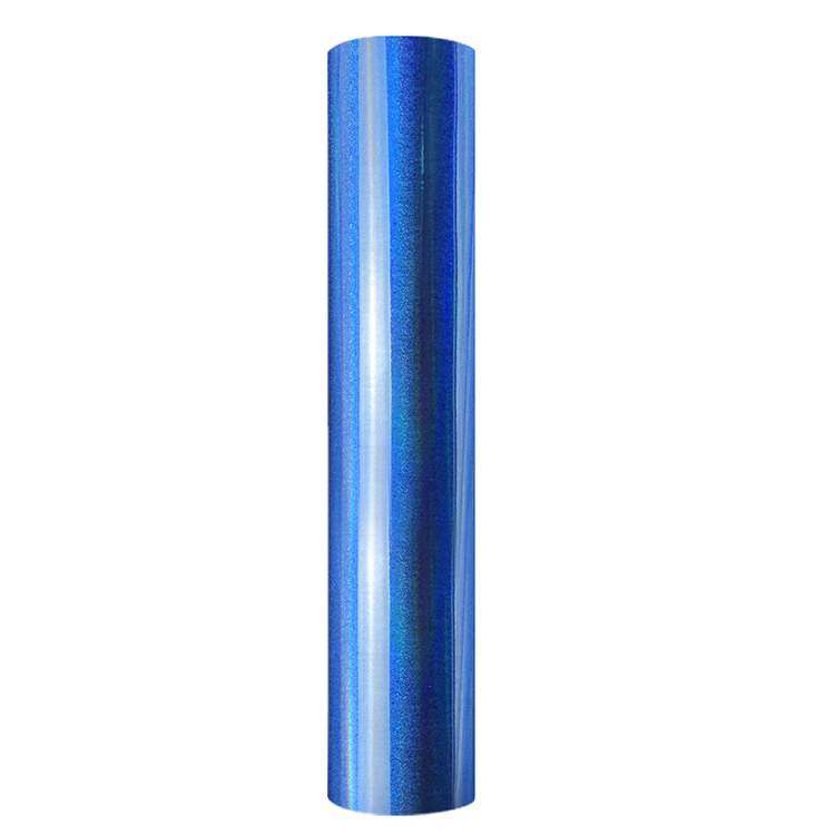 Holographic Shimmer self adhesive craft sticker vinyl- Blue