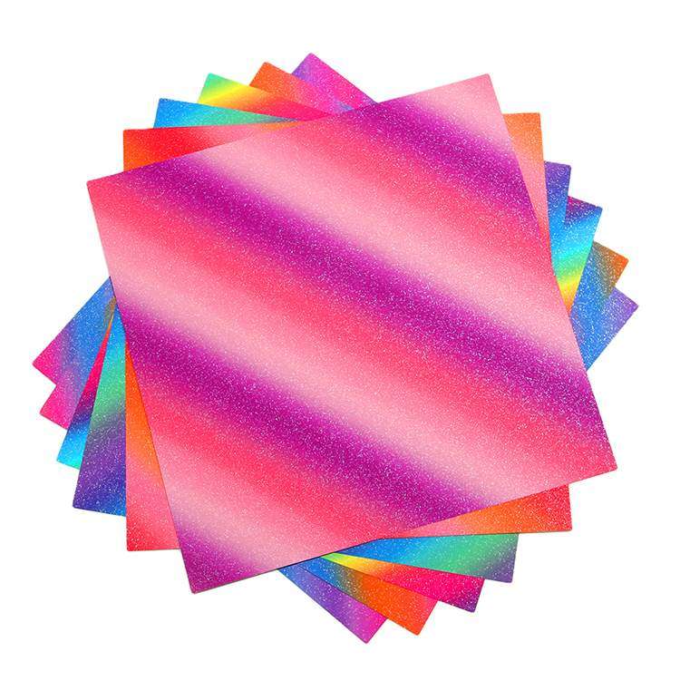 Rainbow Glitter adheisve craft vinyl - Purple/ Pink/ Red
