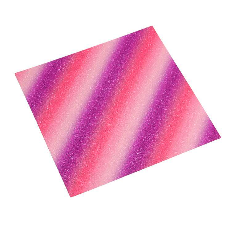 Rainbow Glitter adheisve craft vinyl - Purple/ Pink/ Red