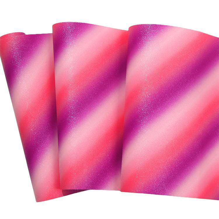 Rainbow Glitter adheisve craft vinyl - Purple/ Pink/ Red