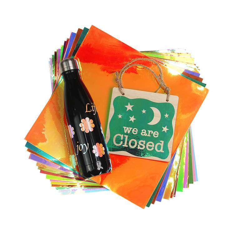 Holographic Sticky Vinyl - Ammolite Green - 10