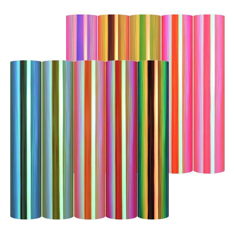 Holographic Sticky Vinyl - Ammolite Green - 10