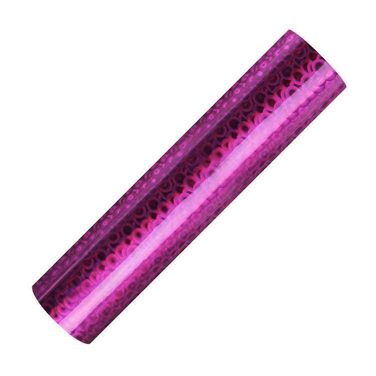 Holographic Bubble self adhesive craft sticker vinyl - Pink