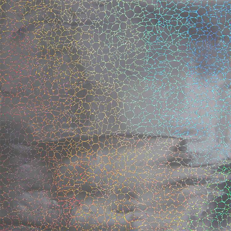 Holographic Crack Pattern Craft Vinyl - Sea Green