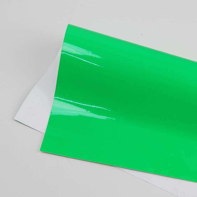 Hot Sensitive Self Adhesive Craft Sticker Vinyl - Yellow/Green