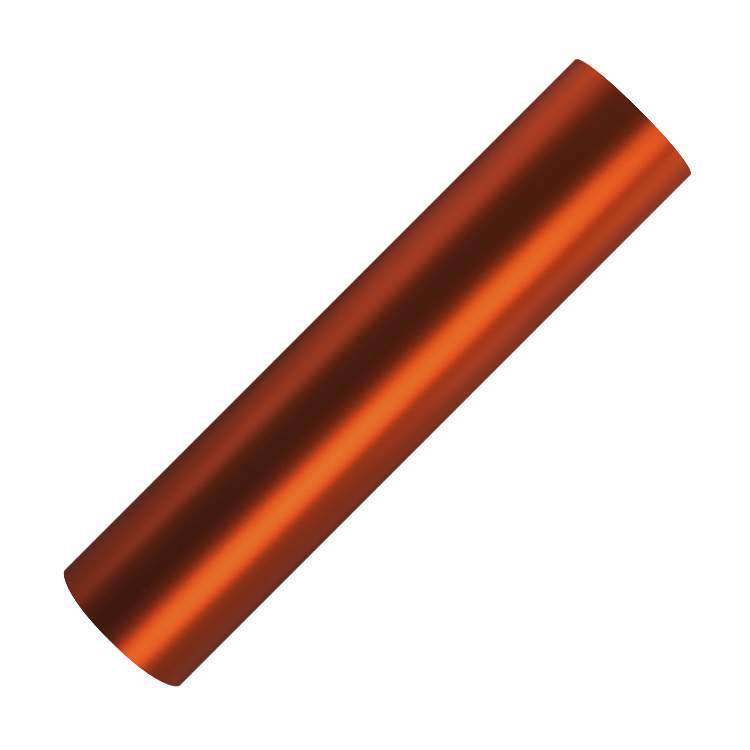 Matte Chrome self adhesive craft sticker vinyl - Orange Red