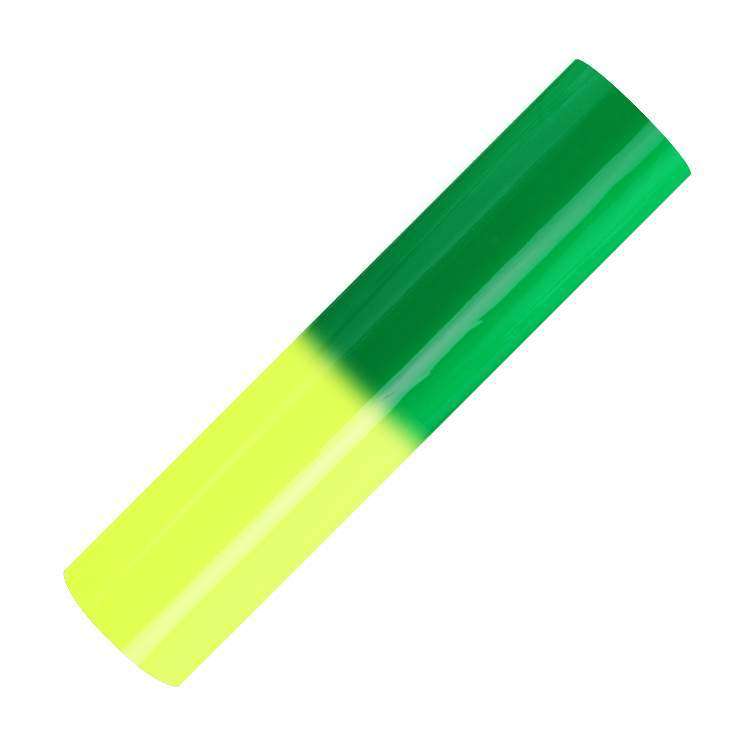 Hot Sensitive Self Adhesive Craft Sticker Vinyl - Yellow/Green