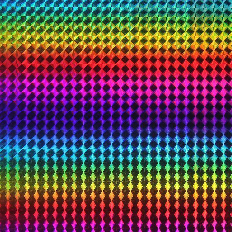 Holographic Rainbow Adhesive Craft Sticker Vinyl Squares