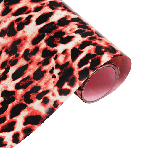 Leopard FlexVinyl - Pink Red