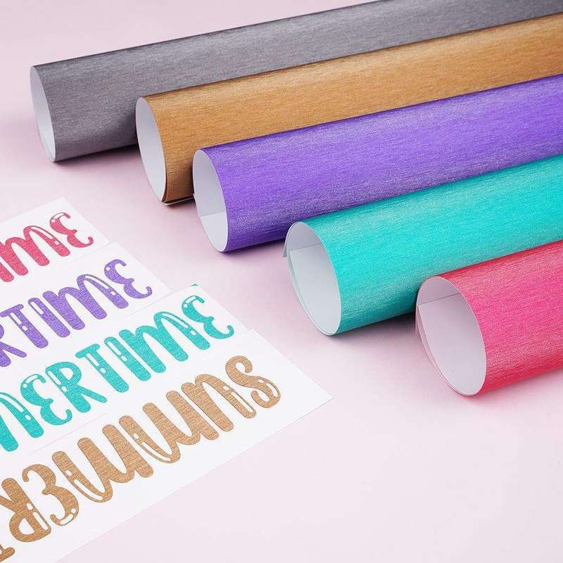Brushed Glitter Adhesive Vinyl - Lake Green