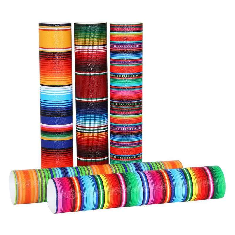Rainbow Stripe #11 Adhesive Craft Sticker Vinyl