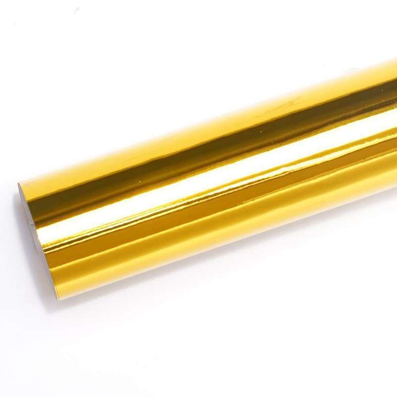 Glossy Chrome Gold Adhesive Craft Sticker Vinyl
