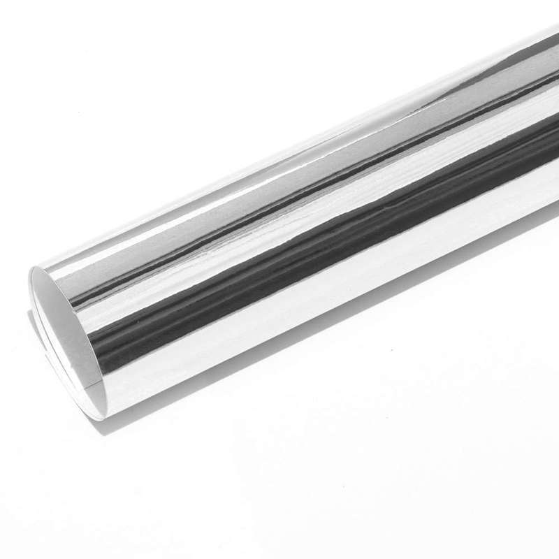 Glossy Chrome Silver Adhesive Craft Sticker Vinyl