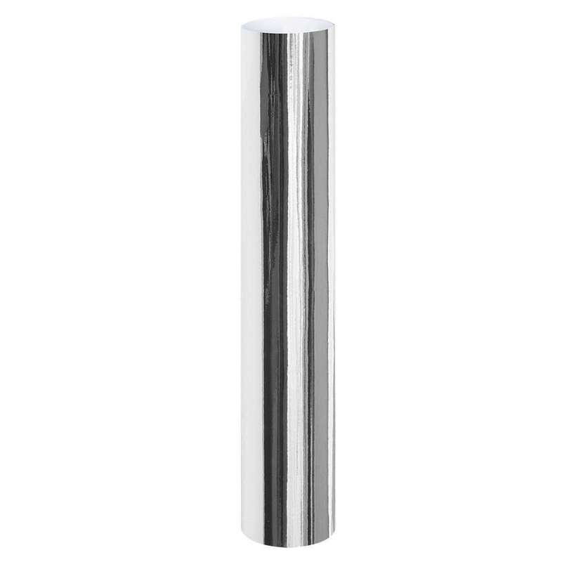 Glossy Chrome Silver Adhesive Craft Sticker Vinyl
