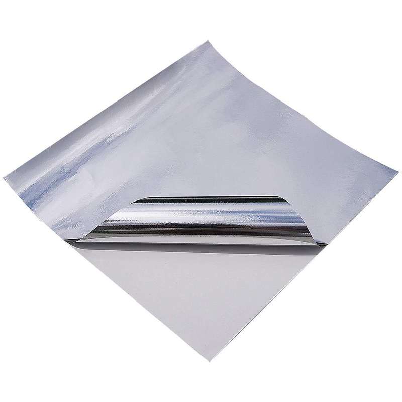 Glossy Chrome Silver Adhesive Craft Sticker Vinyl