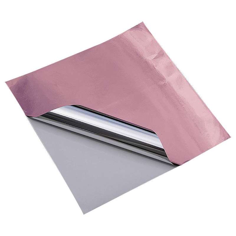 Glossy Chrome Rose Gold Adhesive Craft Sticker Vinyl