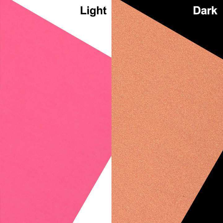 Glow in the dark Pink Adhesive Craft Sticker Vinyl