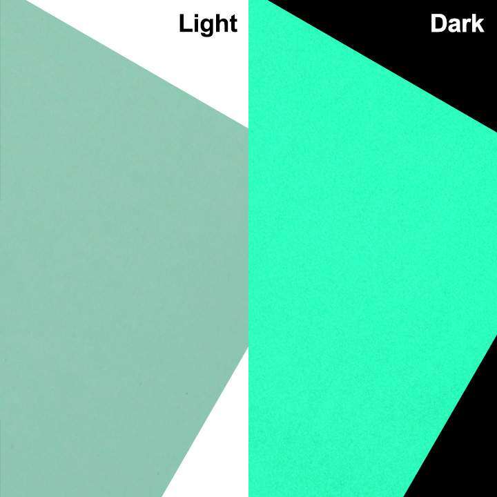 Glow in the dark Green Adhesive Craft Sticker Vinyl