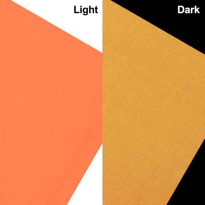 Glow in the dark Orange Adhesive Craft Sticker Vinyl