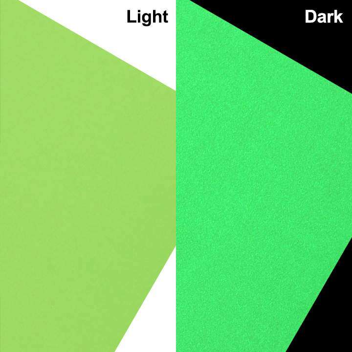 Glow in the dark Light green Adhesive Craft Sticker Vinyl