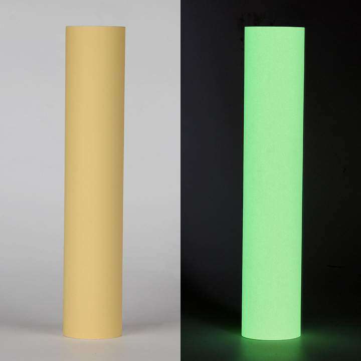Glow in the dark Yellow Adhesive Craft Sticker Vinyl