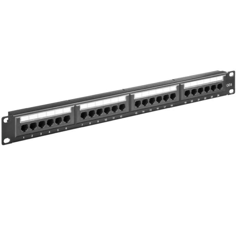 24 Port Cat6 Rack Mount Network Patch Panel