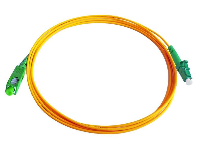 Fiber Patch Cable - LC to SC APC Single Mode Simplex - 1m