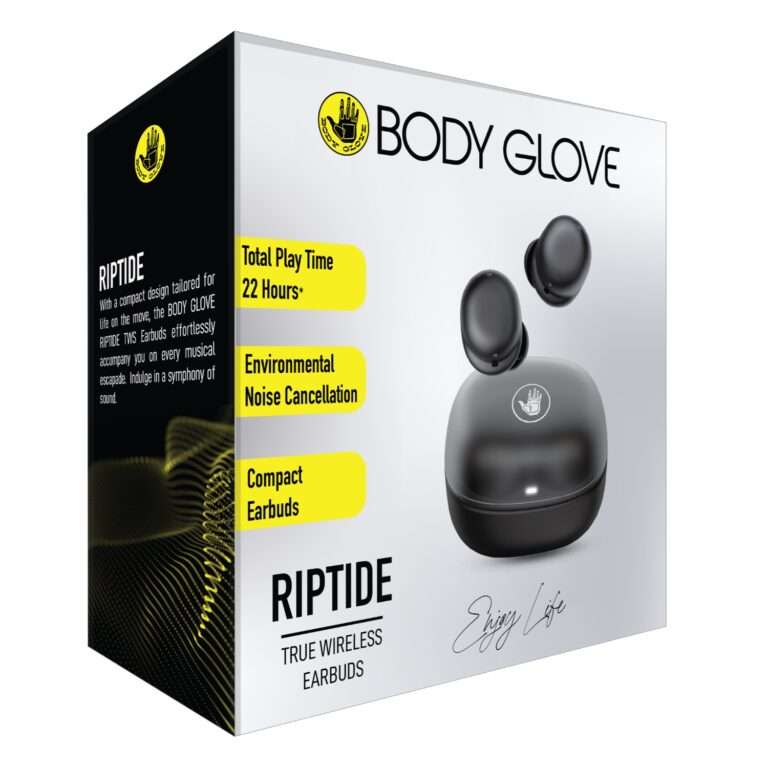 BODY GLOVE RIPTIDE TWS WIRELESS EARBUDS-BLACK