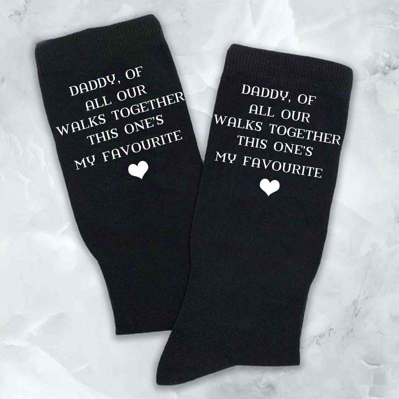Custom printed wedding socks