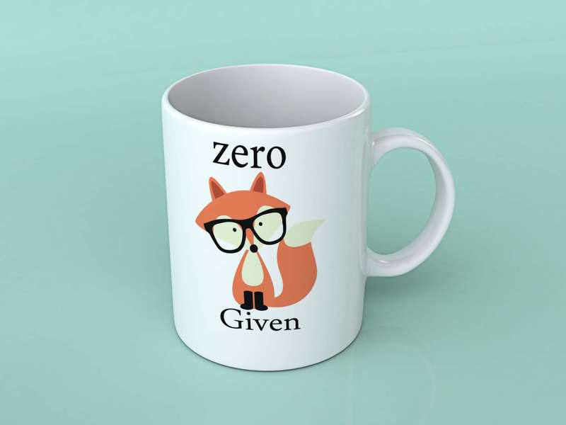 zero fox given coffee mug