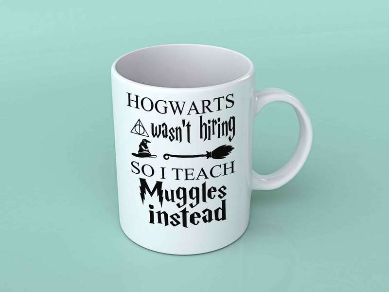 Hogwarts wasn't hiring coffee mug Harry Potter