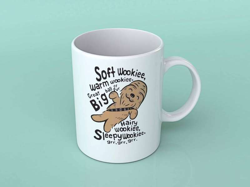 Soft wookiee warm wookiee custom coffee mug