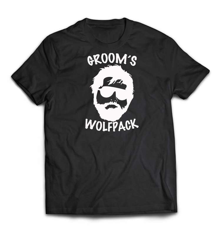 Groom's wolfpack cotton T-shirt