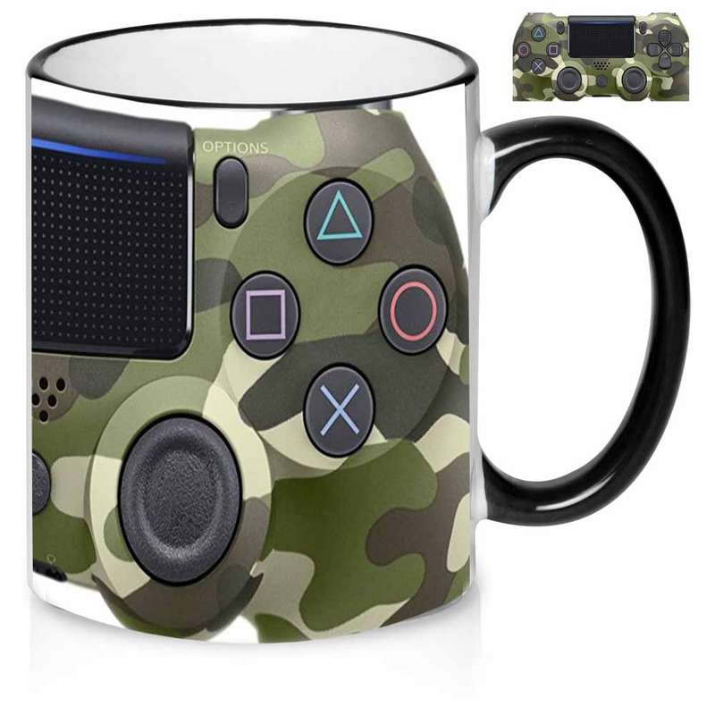 Playstation 4 camo control coffee mug